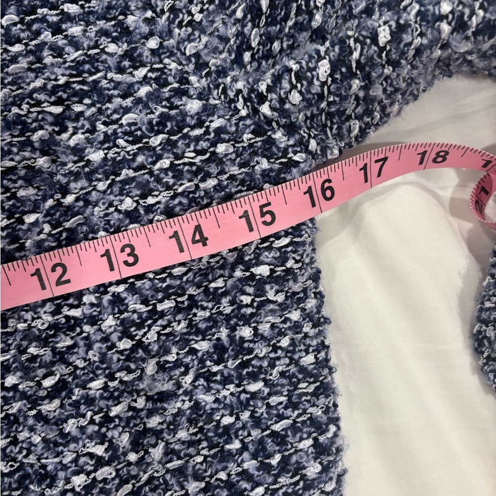 Taylor Blue Tweed‎ Knit Dress size Small 8 - Picture 13 of 15